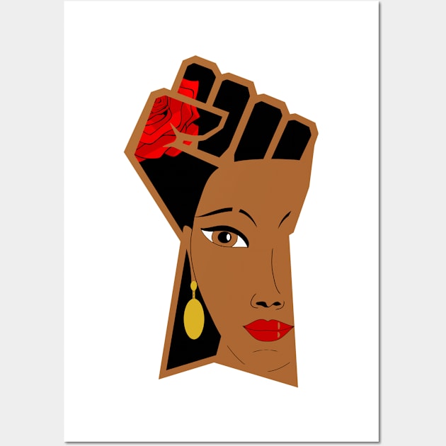 black women resist Wall Art by hoopoe